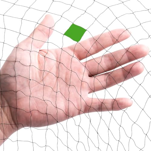 Mist Net Deep Pockets Nylon 110/2D 15mm Mesh Size Bird Netting,Invisible Net,Anti Wind System,Airport Bird Prevention (10x10 ft) - size: 10x10 ft