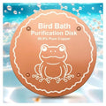 Bird Bath Purification Disk Pure Copper Winter Birdbath Solar Power Heater Deicer Heater Bowl Safe Ground Garden Hummingbird Pedestal Fountain Cleaner Outside Hanging Bowl Dispenser Accessories Gifts - color: 1 pcs Copper Frog