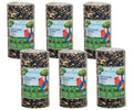 JCs Wildlife Wild Bird Blend Seed Cylinder with Hole, Sunflower Safflower Pecans Peanuts Bird Food for Outside Feeders, Cardinals Woodpeckers Chickadees Nuthatches, Made in the USA, 1.5 lb, 6 Pack - size: 6 Cylinders