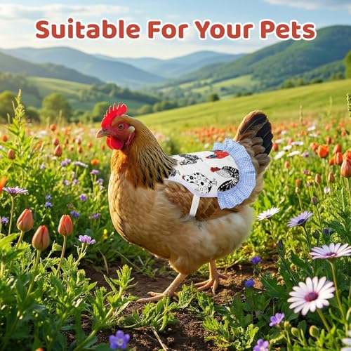3 Pcs Hens Chicken Saddle Chicken Aprons with Elastic Straps | Poultry Hen Feather Protection Vest Jacket