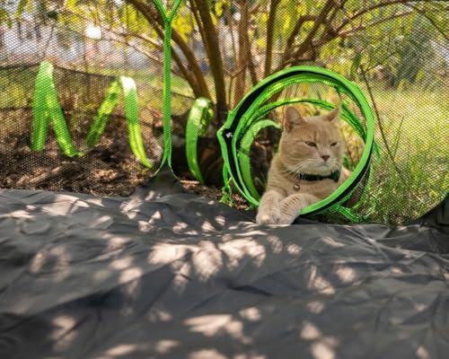 Small Animal Playpen Guinea Pig Hedgehog Cage Rabbit Cage with Fun Surround Tunnel Breathable & Transparent Pop Open Exercise Yard Fence with Top Cover Anti Escape - color: Upgrade
