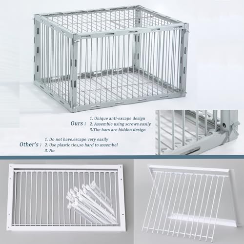 Pigeon Trap with Escape-Proof Design,Birds Trap with One-Way Entry,Chicken and Bird Traps Cage for Pigeon,Portable & Easy Assembly,Unharmful Made of High-Strength Iron with Anti-Rust Paint - size: 17.2"L x 13.2"W x 10.2"H