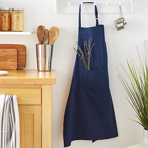 DII Everyday Basic Kitchen Collection - color: Nautical Blue, size: Regular Size Chef Apron