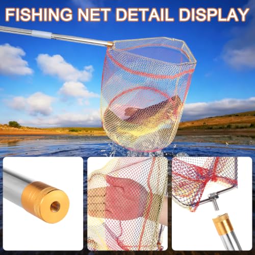 Chicken Catching Net 2 Pcs, 43" to 65" Adjustable Length Animal Net | Chicken Net Catcher Stainless Steel Poultry Catcher for Catching Small Chicken, Goose, Ducks, Fish, Birds(2 Nets & 1 Pole
