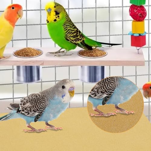 50 PCS Gravel Liner Paper for Bird Cage 10 x 16 Inch Bird Cage Paper Liners Birdcage Cage Liner for Birdcage Parrots Cockatiels - size: 10X16INCH