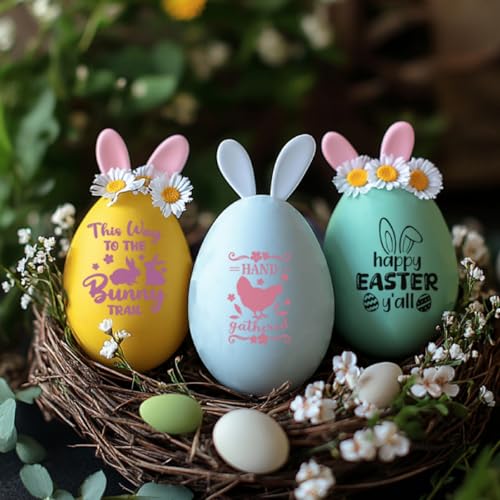 CHGCRAFT 4 Pcs Easter Theme Pattern Clear Stamps Easter Bunny and Chicken Silicone Stamp Seal for DIY Scrapbooking and Card Making Paper Craft Decor 6.3 × 4.3 Inch - style: Easter Theme