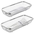 Utensil Drying Rack, 2 Pack Utensils Holder Dishwasher Silverware Basket | Compact Dish Rack, Kitchen Counter Drainer, Chopsticks, Spoons, Forks, Knifes Organizer - size: 2pcs Small