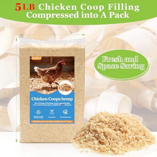 80 Ounces Premium 100% Natural Radiata Pine Shavings for Chicken Coop Bedding,5LB Wood Pine Shavings,Super Absorbent,Low Dust,Eliminating Bad Smells for Chicken Coops Nesting Boxes Brooder