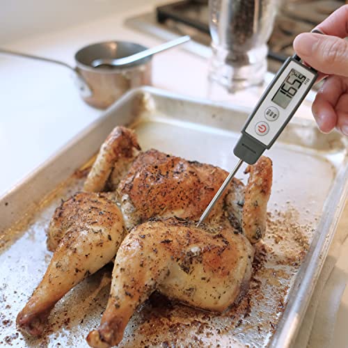 Lavatools PT09 Combo Pack Super-Quick Commercial Grade Digital Thermometer for Cooking, Meat, Candy, Candle, Liquid, Oil, 4.5" & 3" Probe, Splash Proof, °C/°F Toggle, Hold Function - Sambal - color: Sambal, size: Combo Pack