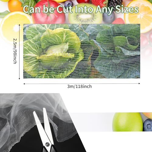 Garden Netting, 8'x10' Plant Netting Pest Barrier Bird Mosquito Net for Garden Protection, Garden Plant Cover Row Cover Raised Bed Screen Mesh for Vegetables Fruits Flowers Crops Plants Greenhouse - size: 8ft x 10ft