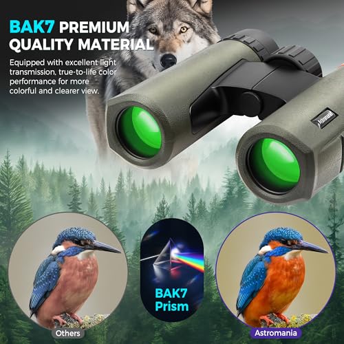 Astromania 10x26 Waterproof Compact Binoculars for Traveling, Wildlife, Camping and Sport Games, Theater and Concerts, Bird Watching