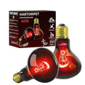 60W Infrared Red Reptile Heat Lamp Bulb, Basking Spot Light | Red Heat Emitter, Provides Gentle Heating for Reptiles, Bearded Dragons, Lizards, Snakes & Terrariums, E26 Base, 2-Pack - color: Red-infrared Heat Lamp, size: 60 Watts