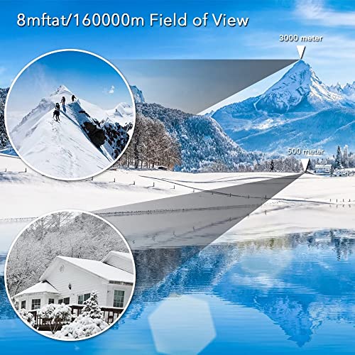 60X60 Binoculars for Adults with Low Light Night Vision, Professional Waterproof High Power Optical Telescope for Stargazing Bird Watching Concerts Football Sightseeing Hunting