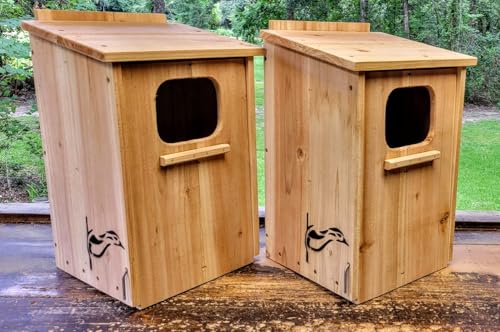 2 Cedar Black Bellied Whistling Duck Nesting Boxes