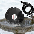 2-Pack 250W Bird Bath Heater for Outdoor Winter Use – Thermostatically Controlled De-Icer for Birdbaths, Ponds & Livestock Water, Keeps Water Ice-Free for Birds, Chickens & Small Animals