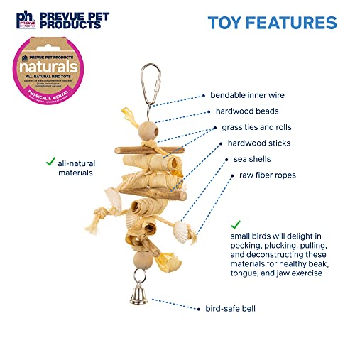 Prevue Pet Products Naturals Physical & Mental Princess Bird Toy 62553