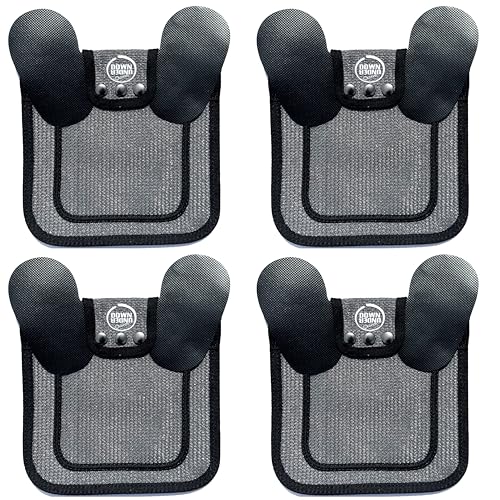 DOWN UNDER OUTDOORS 4 Pack Medium-Large Hen Chicken Saddles (Gray Mesh) | Adjustable Straps, Chicken Apron, Poultry Saver, Pet Supplies, Including Shoulder Cover, Heavy Duty Shade Cloth Mesh - color: Grey Mesh