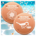 OICEME Bird Bath Purification Disk Pure Copper Outside Winter Solar Power Birdbath Wild Hummingbird Feeder Pedestal Fountain Cleaner Cage Dispenser Bowl Ground Safe Garden Sunflower Bird Gifts - color: Copper 2PCS Sunflower＆Bird