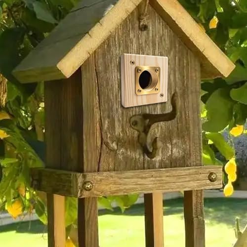 Bluebird House Predator Guard， with Copper Gate Predator Protection Device Bird House Predator Guard Replacement, Suitable for 1 1/2 inch Open Oriental Bluebird Box (2 Pieces)