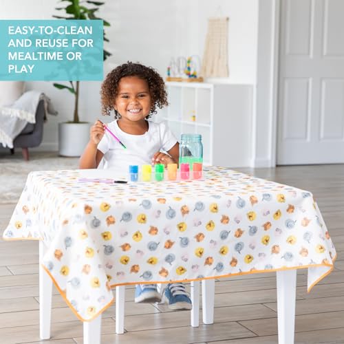 Bumkins Disney Baby Splat Mat for Under High Chair, Babies Toddlers Eating Mess Mat, Waterproof Reusable Cloth for Arts and Crafts, Playtime Mat for Kids, Floor or Table 42inx42in, Winnie The Pooh - color: D3 Winnie & Friends