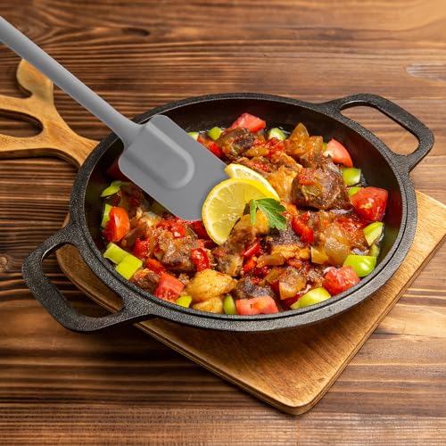 Mrs. Anderson’s Baking Silicone Spatula, Flexible And Nonstick, One-Piece Design, Gray, For Mixing, Folding, Scraping, Baking, And Cooking - color: Gray, size: 10.5-Inch, Spatula