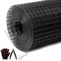 Black Hardware Cloth 1/2inx36inx100ft, Chicken Wire Fencing, 19Gauge, Vinyl PVC Coated Mesh, Welded Wire mesh, Perfect for Gopher Wire, Rodent Mesh, Tree Guard, Chicken Coop - size: 1/2inx36inx100ft
