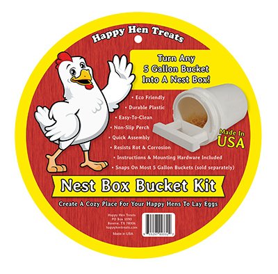 Happy Hen Treats 17032 Poultry Nest Box Bucket Kit - Quantity 6