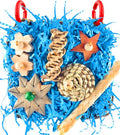 KATUMO Conure Toys, Bird Foraging Toys Parakeet Shredding Grass Mat Hanging Toys for Cockatiel Conure Lovebird Parakeet Bird Cage Accessories | Natural Grass Mat Toy for Birds Chewing & Foraging, Easy Hanging, Perfect for Conure, Lovebird and Small Medium