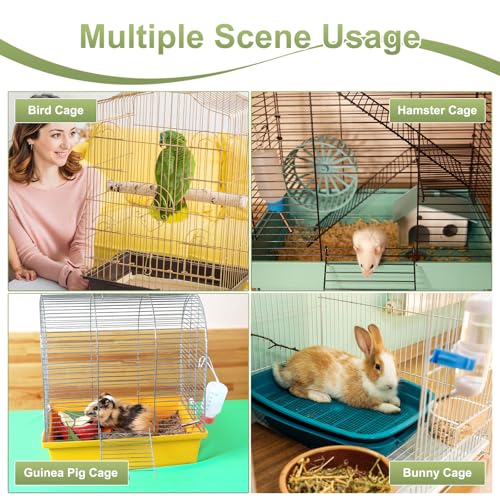 M METERXITY 50-Pack Disposable Cage Liner 35" x 24", Small Animal Clear Plastic Rabbit Bird Cage Liner Bag, Toilet Tray Replacement Universal Film ForParrot/Guinea Pig/Hamster Litter Box