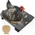 Roll Away Nesting Box for Chicken Coop with 3 Coconut Fiber Nesting Pads,Hen House Accessories,Black (1Pack) IVAHOU 鸡舍用可移动产蛋箱，带 3 个椰纤维产蛋垫，鸡舍配件，黑色（1 件装）