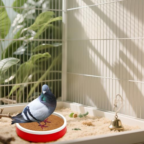 20 Pcs Pigeon Nesting Pads 8 Inch, Natural Coconut Fiber Bird Egg Mat, Birds Breeding Mat for Parakeet Chicken, Pigeon Hatching Bedding Accessories