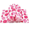 JarThenaAMCS 150 Pcs Preppy Wax Paper Pink Smile Face Deli Paper Tissue Sandwich Wrap Waterproof Oil-Proof Picnic Liners for Party Kitchen Supplies, 9.8 x 8.3 Inch - color: Preppy Smile Face