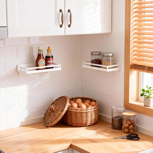Handwoven Round Wicker Egg Basket with Lid for Kitchen & Fruit | Small Round Rustic Storage for Countertop, Pantry, Farmhouse & Bedside Table Use