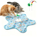 Hide and Seek Interactive Cat Toy, Motion Activated | with Bird Sounds, 5-Hole USB Rechargeable Puzzle Toy for Indoor Cats & Multi-Cat Households