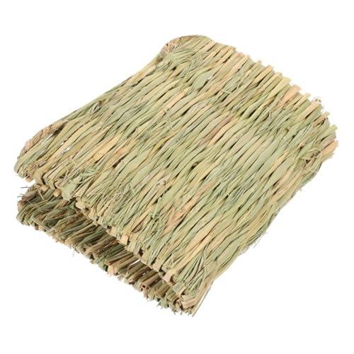 BESPORTBLE Chicken Nesting Pad Straw Mat Poultry Nest Box Liner Chicken Coop Straw Woven Mat Natural Nesting Pads for Eggs