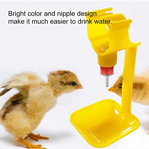 50Pcs Chicken Nipple Feeder, Automatic Chicken Waterer Nipple Drinker Feeders, Water Drinker Duck Hen Poultry Drinker, Fowl Drinker Kit for Chicken Quail Duck