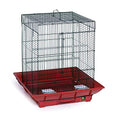 Prevue Hendryx SP850R/B Clean Life Cockatiel Cage, Red and Black - color: Red/Black