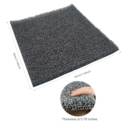 Nesting Pads for Chicken Coop, Washable Plastic Nesting Box Liners, Reusable Box Pads, Coop Accessories for Chicken Hen Box Laying Eggs, Gray,12 x 12 inch (1 Pack) - color: 1 Pack