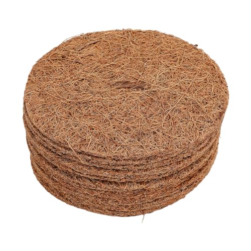 Haofy 5.91x5.91inch Bird Cage Liner 10 Pack Coconut Coir Fiber (15CM Thick) | Pigeon Breeding Pad for Parakeet Chicken Hatching Box Liner for Eggs and Small Pets Bird Nesting Mat