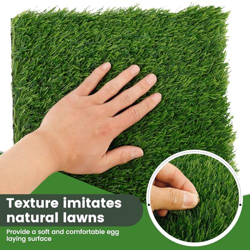 6 Pack Nesting Box Pads - Nesting Pads for Chicken Accessories, 12"x 12" Washable Reusable Chicken Nest Liners for Laying Eggs, Chicken Supplies (Green) - color: Green