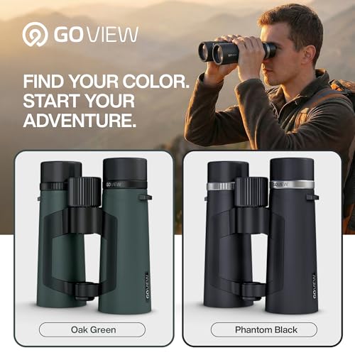 ZOOMR 8x42 Binoculars — Lightweight, Durable Binoculars for Adults w/Smartphone Adapter, Strong GFRP Housing, Anti-Fog & Multi-Coated Lens — for Travel, Nature, Sports - Phantom Black | High Powered Lightweight, Fully Multi-Coated Optics, CLOSR™ Smartphon