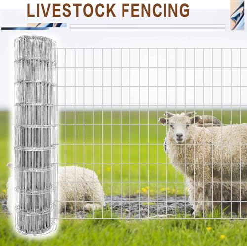 Tongmo 4 ft x 50 ft Galvanized Welded Chicken Wire Fence, 16GA Garden Chicken Wire Fence Roll, Mesh Size 2" x 4"Hardware Cloth, Ideal for Yard Protection and Poultry Netting - color: Galvanized, size: 4ft*50ft
