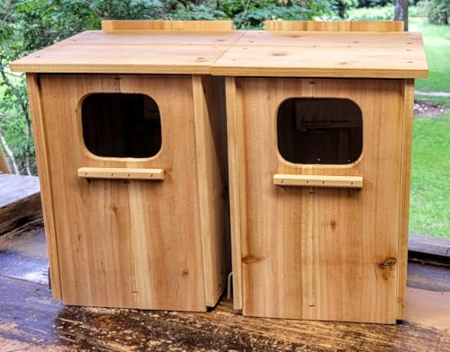 2 Cedar Black Bellied Whistling Duck Nesting Boxes