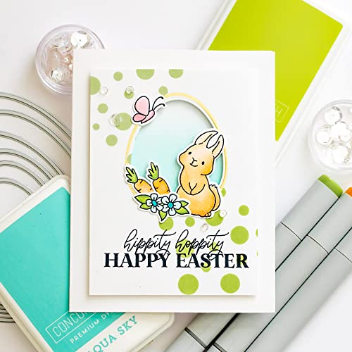 Ellen Hutson, Essentials by Ellen, Elegant Eggs Stamp Set, Card Making, Stamping, Scrapbooking, Papercrafts, DIY, Works w/Essential Eggs Hot Foil Stamps and Die Sets (Sold Separately)