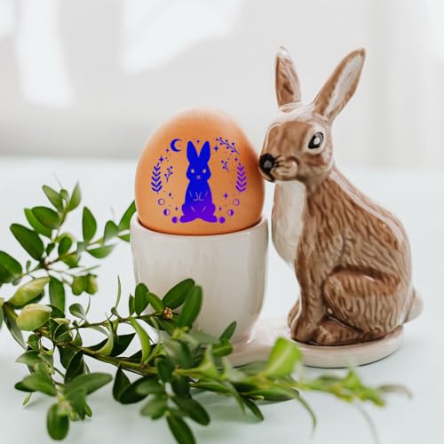 Easter Bunny Magic Clear Stamp Reusable Egg Transparent Stamps for Scrapbooking Star Sun Rubber Stamp Flower Words Silicone Stamps for Easter Card Making Journaling Photo Album Journal - color: Magic Easter