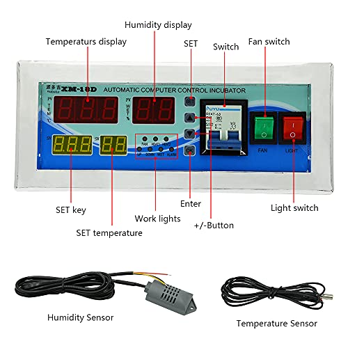 Full Automatic Egg Incubator Controller XM-18D Temperature and Humidity Controller