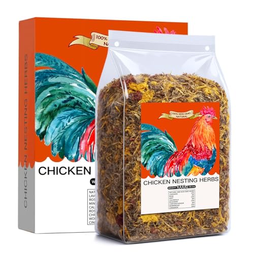 35 Oz Chicken Nesting Coop Boxes Pads Herbs Natural Roost Poultry House Incubator Grit Flowers Lime Hemp Bedding Refresher for Coop Freshness Promote Egg Laying Help Smell Box Packaging - size: 2.2 Pound (Pack of 1)