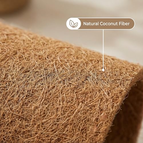 10Pcs Reptile Carpet Mat Chicken Coop Floor Liner Nesting Mat Natural Coconut Fiber Pet Mat Substrate Liner Terrarium Planter Liner for Lizard Turtle Snake Gecko Bearded Dragon Tortoise 12*12"