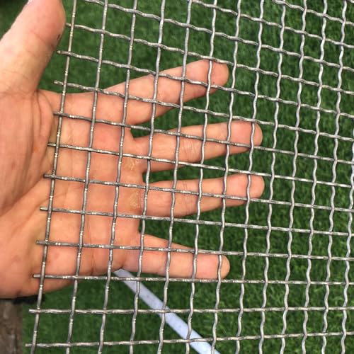 15 Gauge Strong Galvanized Woven mesh 40"X24" 1/2" mesh|Delivered Flat|Poultry cage Netting -Anti-Rodent Steel mesh Crimped mesh Snake Fence Chicken Wire Fencing-Corrugated Wire - style: 15Ga Hole 1/2"