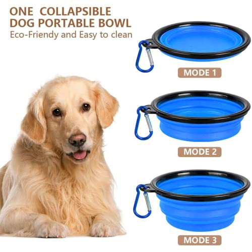 TIOVERY Dog Food Storage Container, 5-7 Lbs Airtight Pet Food Container, Cat Food Container Dispenser with Portable Handle, Pouring Spout and 4 Seal Buckles for Dogs Cats 2 Pack Blue - color: Blue 6Qt + 3Qt